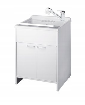 Komora z Szafką Umywalka Zlew Szafka Bateria 60x50 do Garażu Pralni - ADGO