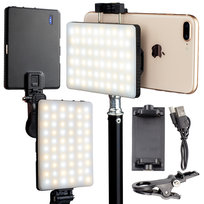 Kompaktowa Lampa LED CN-66 do Smartfona Regulacja Barwy + Klips