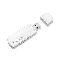 Kompaktowy Czytnik Kart USB 3.0 do SD/microSD – Biały Logilink