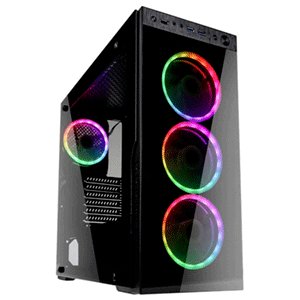 Kompatybilna z Kolink Horizon RGB Midi-Tower, szkło hartowane - schwarz - Kolink