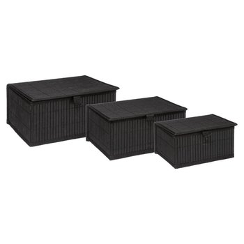 Kompet organizerów w 3 rozmiarach BAMBOU, kolor czarny - 5five Simple Smart