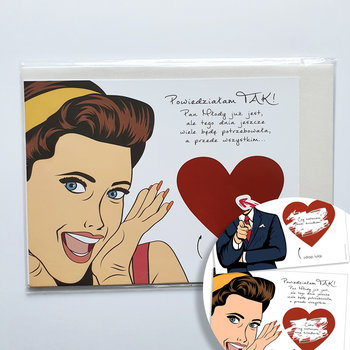 Komplet 2 kartek zdrapek dla świadków - retro. Czy zostaniesz moją świadkową / świadkiem? - Memorabli