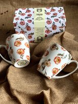 Komplet 2 kubków porcelanowych Duo Secret Garden 350 ml