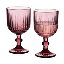 Komplet 4 Kieliszków Elise Purple 350Ml - Elegancka Zastawa Stołowa