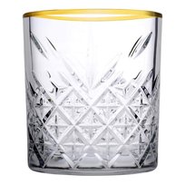 Komplet 4 niskich szklanek Timeless Gold 345 ml PASABAHCE