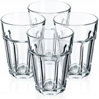 Komplet 4 Szklanek 370ml Szklanki Do Napojów Wody