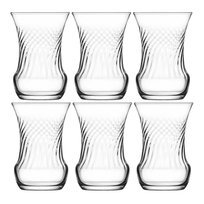 Komplet 6 Tureckich Szklanek do Herbaty LAV INCI Tulipanki 105ml