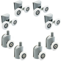 Komplet 8 rolek do kabiny prysznicowej rolki kółka 25mm ZE-01-25