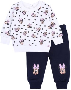 Komplet: Biała Bluza Myszka Minnie Z Granatowymi Spodniami Dresowymi - Disney
