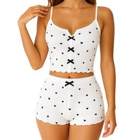  Komplet Bielizny Koszulka Nocna Bielizna Damska Majtki Zestaw Kolor Biały