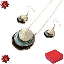 Komplet biżuterii złotej zestaw złoty dla Kobiet boho pozłacany na Prezent