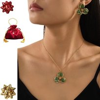 Komplet biżuterii złotej zestaw złoty dla Kobiet pozłacany na Prezent 3 el.