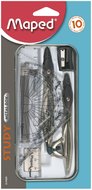 Komplet cyrkli i linijek, 10 elementów, Maped - Maped