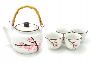Komplet do herbaty dla 4 osób - Sakura 800 ml - Pan Asia