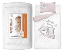 Komplet do łóżeczka kołdra pościel podusia 100x135 4 elementy