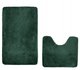 Komplet  dywaników łazienkowych 2cz OSLO TPR ciemny zielony 45x75 - Kontrast