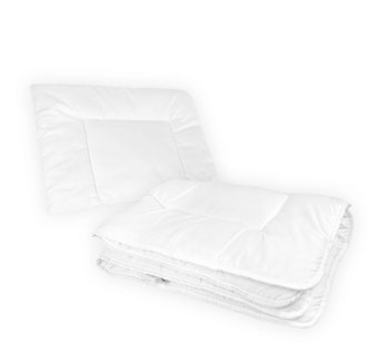 Komplet dziecięcy kołdra 90x120cm + poduszka 40x60cm - biały - Oltex