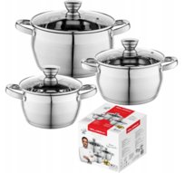 Komplet garnków nierdzewnych Florina Oliver by Mateusz Gessler 6 elementów