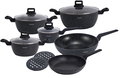 Komplet garnków z marmurkową powłoką nieprzywierającą 12-ele KLAUSBERG KB-7675 - Klausberg