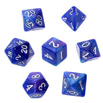 Komplet kości RPG - Akrylowe - Zmierzch, Rebel, Akrylowe-zmierzch Rebel