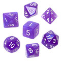 Komplet kości RPG - Kamienie Księżycowe - Ametyst, Rebel - Rebel