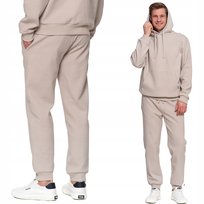 KOMPLET MĘSKI DRESOWY ZESTAW BLUZA Z KAPTUREM I SPODNIE BAWEŁNA MORAJ 2XL