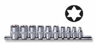 Komplet nasadek torx 1/4'' JONNESWAY S06H310S, 10 sztuk