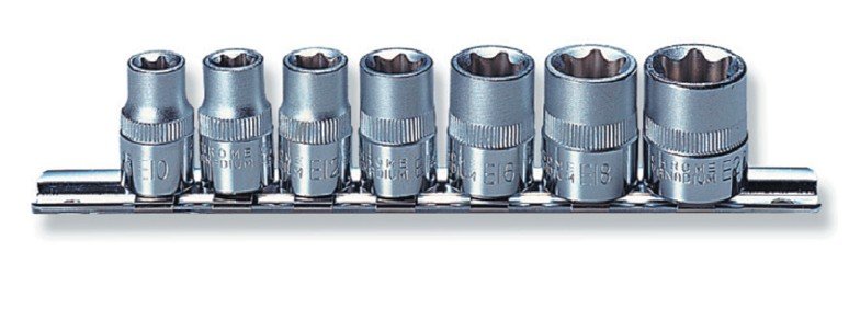Komplet nasadek torx 3/8'' JONNESWAY S06H37S, 7 sztuk
