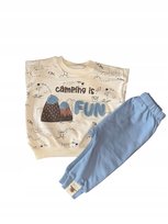 komplet niemowlęcy dla chłopca bluza spodnie, bawełna, r. 86, 18 miesięcy, Inna marka