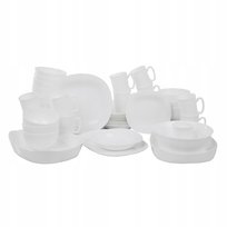 Komplet obiadowy Carine White 64-elementowy LUMINARC