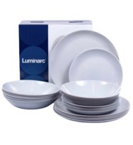 Komplet obiadowy Diwali Granit 19-elementowy LUMINARC