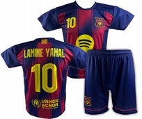 KOMPLET PIŁKARSKI YAMAL BARCELONA KOSZULKA I SPODENKI r. 116 CM Inna marka