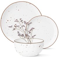 KOMPLET PORCELANA ZESTAW TALERZY SERWIS OBIADOWY TALERZE 12el WZÓR GEMMA MG Home