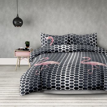 Komplet pościeli AmeliaHome Flamingodark, 230x220 cm, 2x 50x75 cm - AmeliaHome