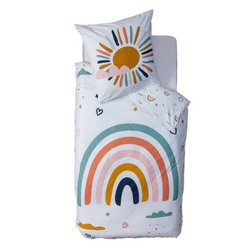 Komplet pościeli dla dzieci z tęczą, 140 x 200 cm - JJA SAS