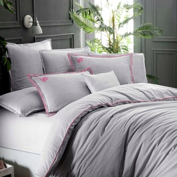 Komplet pościeli EKO160 x 220cm z popeliny SUPRA GRAY 100 % bawełna - inna (Inny)