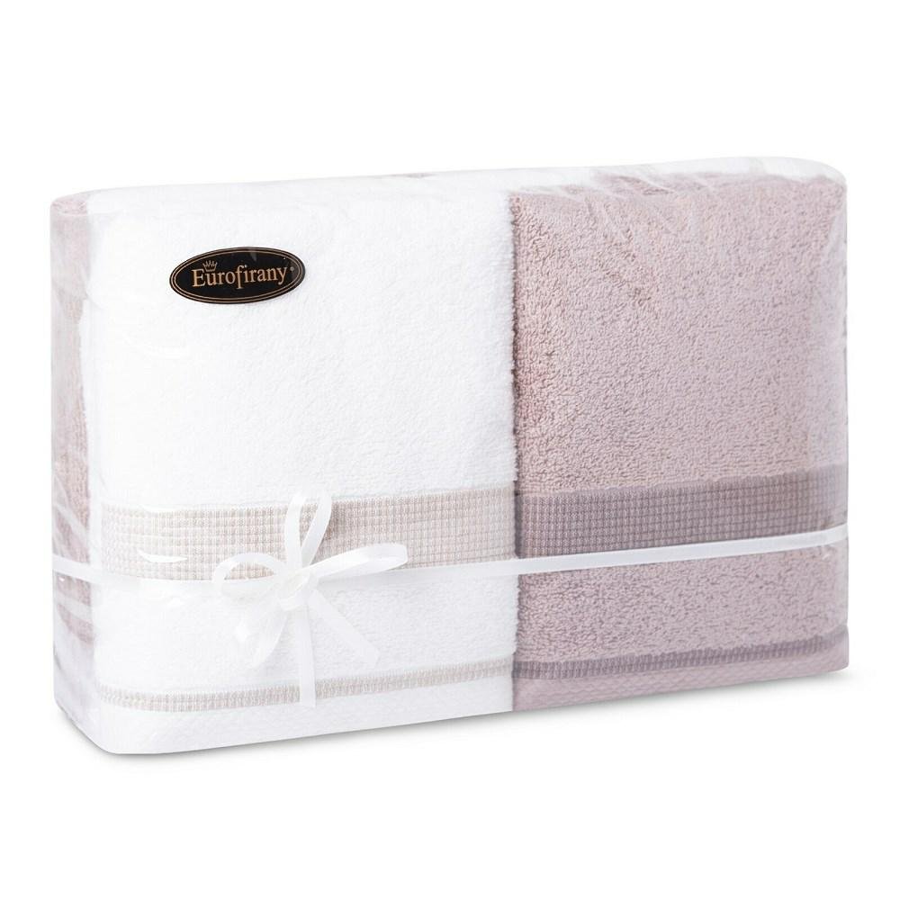 Zdjęcia - Ręcznik Rodos Komplet ręczników 4 szt  2x50/90 2x70/140 kremowy beżowy zestaw upomi 
