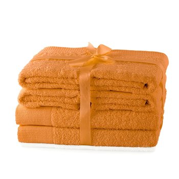 Komplet ręczników AMELIAHOME, pomarańczowy, 6 szt.  - AmeliaHome