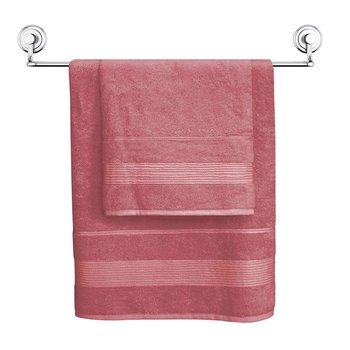 Komplet Ręczników Bambo Moreno C. Róż- 550g/m2 - 50x90 + 70x140 - Darymex