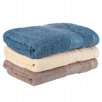 Komplet Ręczników Kąpielowych Miękkich Bawełnianych 3 Pak Komfort Moraj