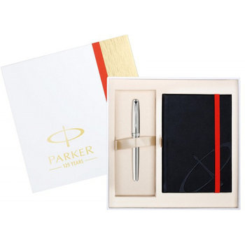 Komplet Sonnet Stalowy Pióro Wieczne + Noetes W Eleganckim Pudełku S1889088 Parker - Parker