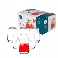 Komplet szklanek ALTOM Rubin Gold, 450 ml, 6 szt.