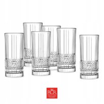 Komplet szklanek RCR Brillante LONG 6 sztuk 370 ml
