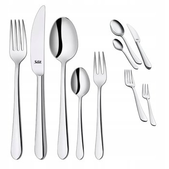 KOMPLET Sztućce SILIT Crominox 30 elementów MIDI 6 osób SREBRNE - Silit