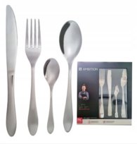 Komplet Sztućców Ambition Smooth 24 El. 6 Osób Stal Nierdz