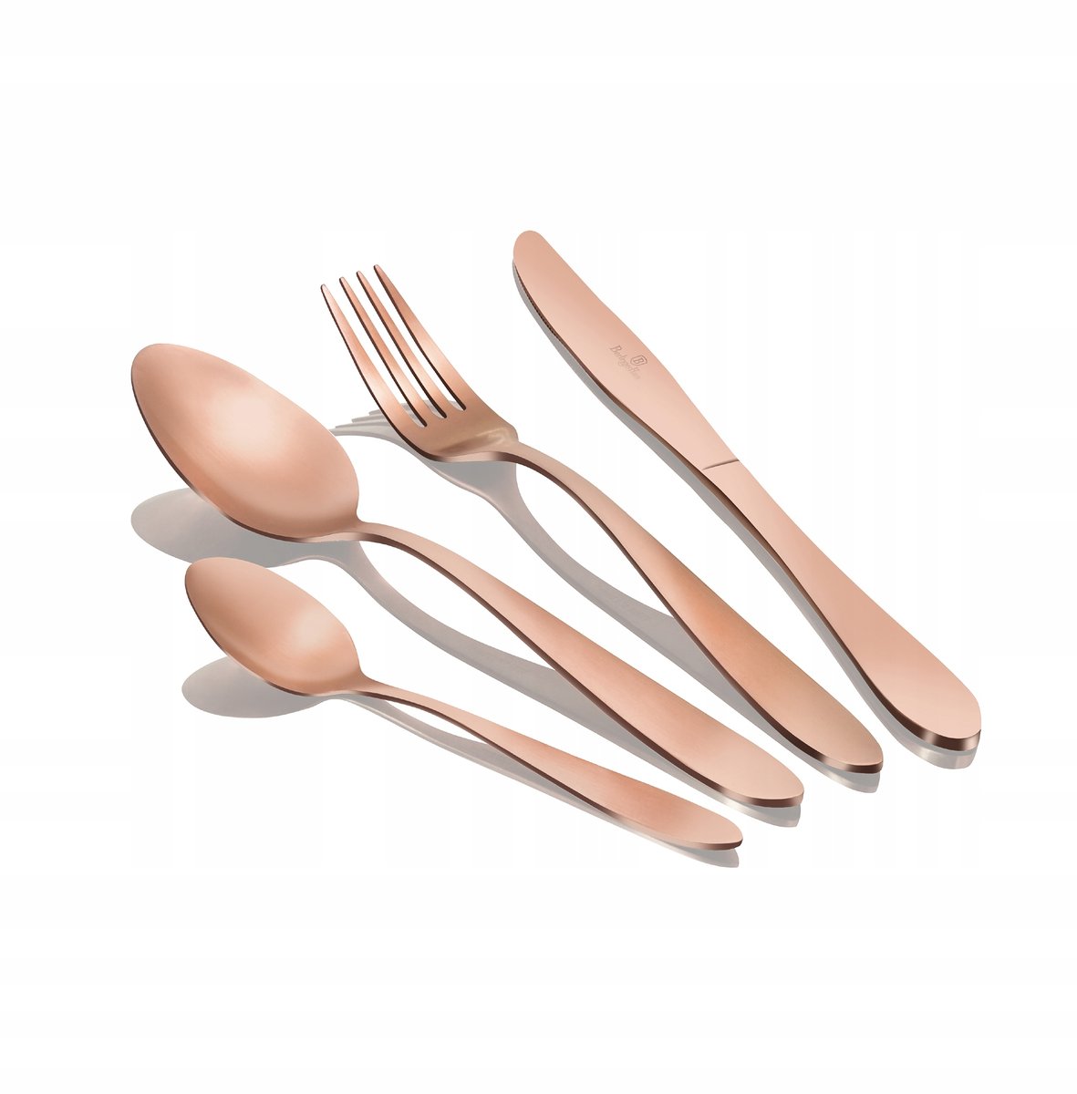 Berlinger Haus 4Silver Set di Posate 24 Pezzi in Acciaio Inox Finitura Lucida a Specchio, Servizio Posate per 6 Persone, Casa, Campeggio, Hotel, Cutlery Set Design Moderno ed Elegante