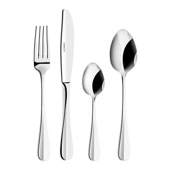 Komplet sztućców obiadowych VIALLI DESIGN Cristallo, srebrny, 24 elementy - Vialli Design