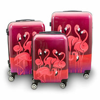 Komplet walizek zestaw 3 szt Berwin Flamingo walizki podróżne z rączką teleskopową / BERWIN