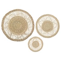 Komplet wiklinowych ozdób ściennych Nyla w stylu boho Atmosphera