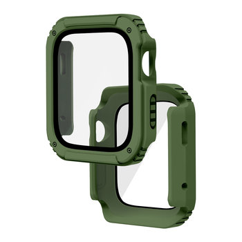 Kompletna ochrona ekranu ze szkła hartowanego Apple Watch 3 / 2 / 1, 42 mm Khaki - Avizar